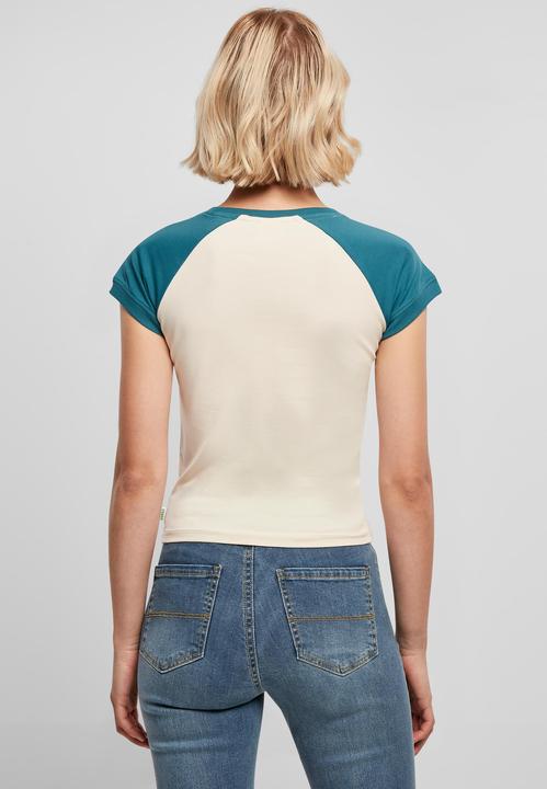 Produktbild Urban Classics Ladies Organic Stretch Short Retro Baseball Tee (M)