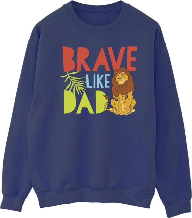 Actual product image Disney Mens The Lion King Brave Like Dad Sweatshirt (S)