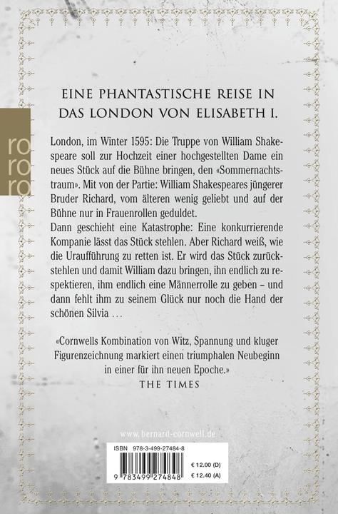 Produktbild Narren und Sterbliche (Deutsch, Bernard Cornwell, 2019)