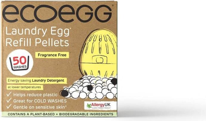 Actual product image Ecoegg Waschei Refill Fragrance Free (50 Washing cycles, Pearls)