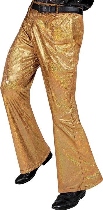 Produktbild Widmann Disco Glitzer Herrenhose gold (XL)