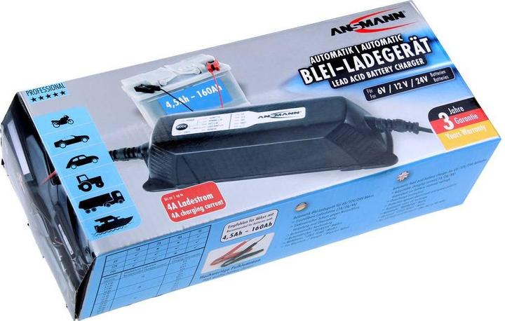 Actual product image Ansmann Automatic charger ALCT 624/4 (6V, 12V, 24V, 4 A)