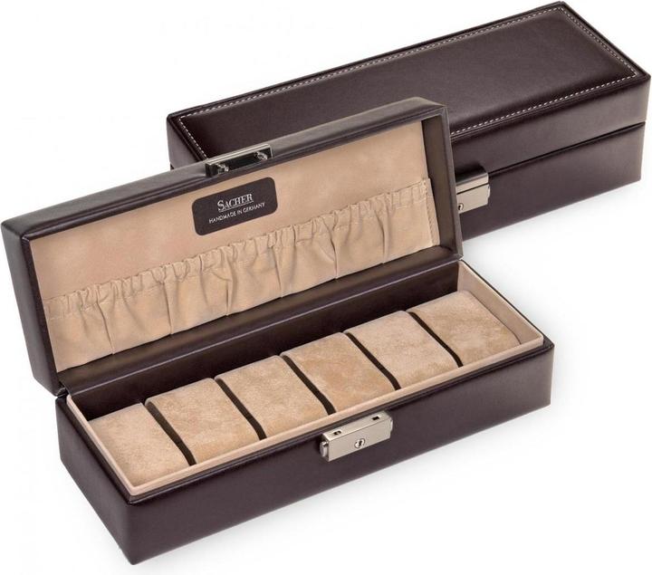 Sacher 2017.293143 - Uhrenetui für 6 Uhren new classic mocca