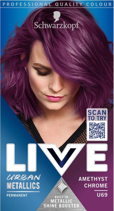 Actual product image Schwarzkopf Live Urban Metallics (U69 Amethyst Chrome)