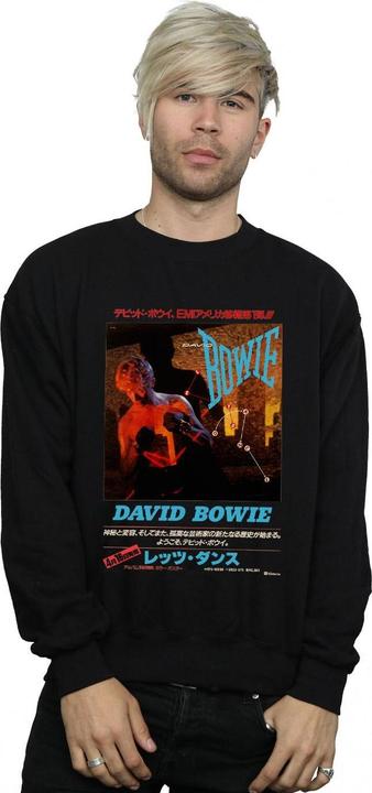 Actual product image David Bowie Mens Asian Poster Sweatshirt (XXL)