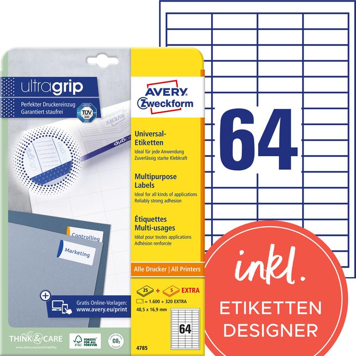 Image du produit Avery Étiquettes universelles