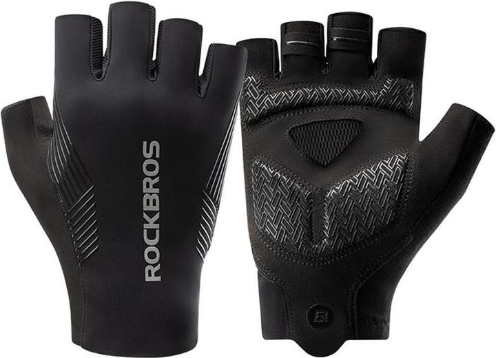 Produktbild Rockbros cycling gloves spring/summer/autumn, short fingers, size: XL - black (XL)