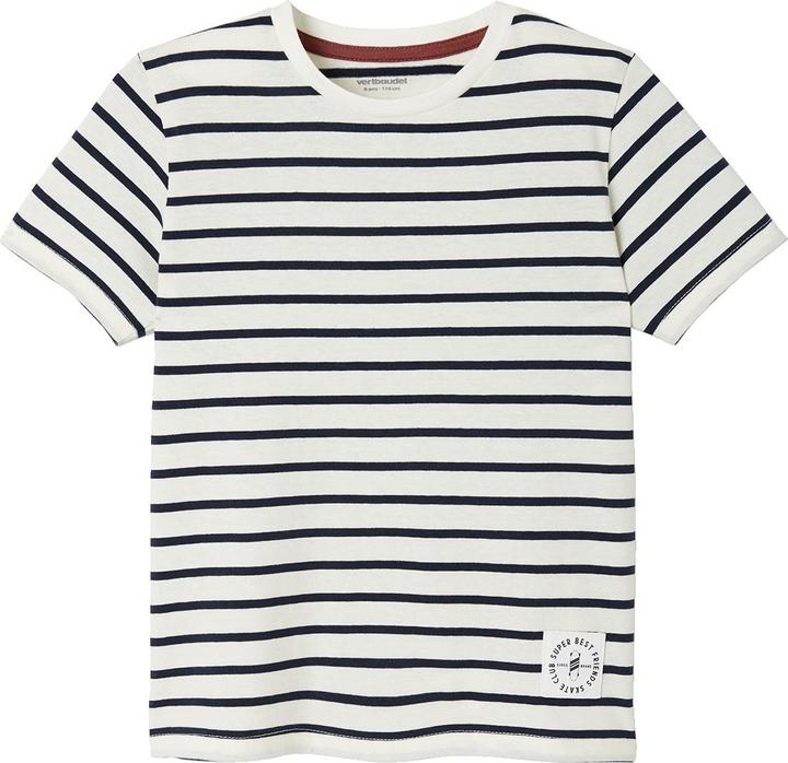 with dark blue stripes