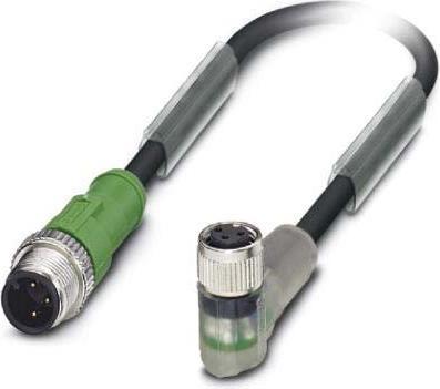 Actual product image Phoenix 1694897. cable length: 0.6 m, connector: M12. Product color: Black