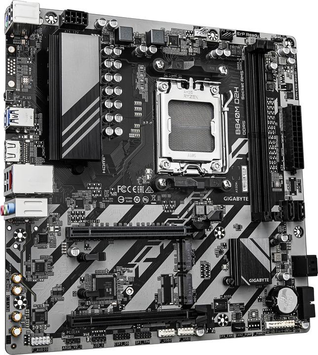 Actual product image Gigabyte B840M D2H (AM5, AMD B840, mATX)
