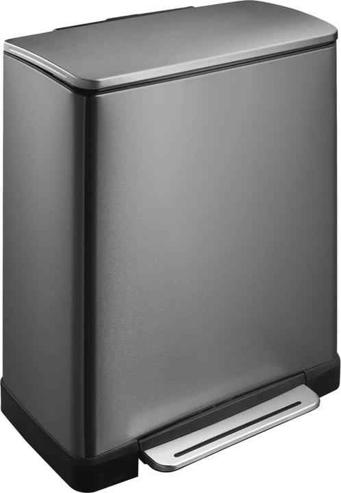 Image du produit EKO Système de tri des déchets E-Cube Recycling 28 plus 18 L noir avec pédale extra-large (46 l)