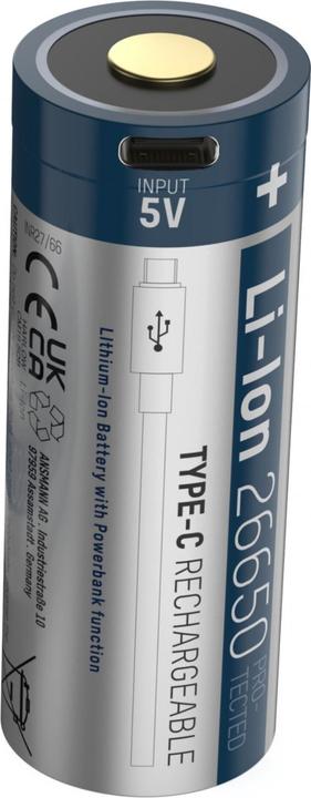 Image du produit Ansmann Type-C Rechargeable (1 pcs, 26650, 5100 mAh)