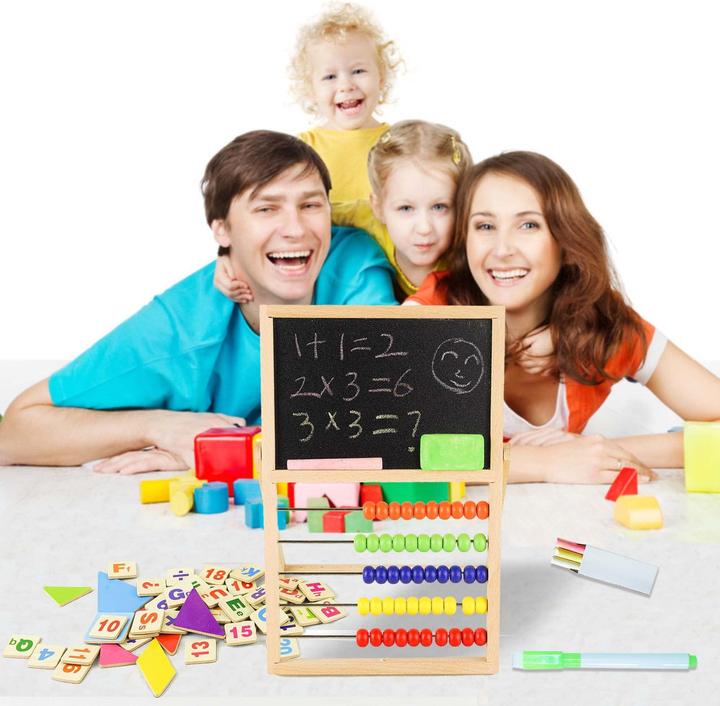 Immagine prodotto Activity Board Abaco con regolo calcolatore per la scuola primaria, abaco calcolatore per bambini con cornice per