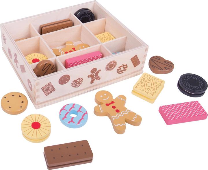 Image du produit Bigjigs Accessoires de cuisine en bois Boîte de biscuits