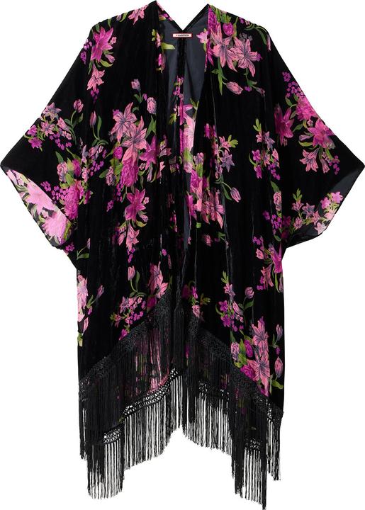 Image du produit Joe Browns Dark Floral Fringe Kimono (Taille unique)