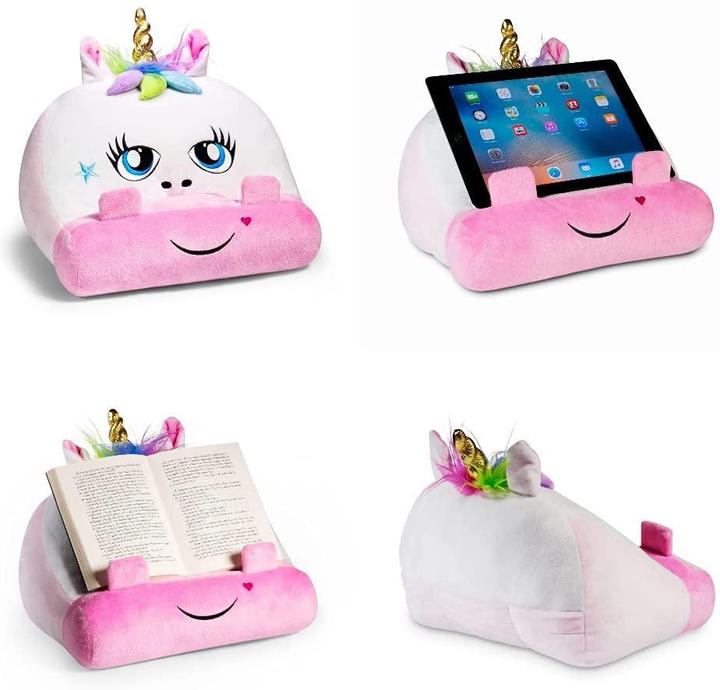 Immagine prodotto Bookchair Bookmonster Unicorn - Cuscino da lettura per libri e tablet