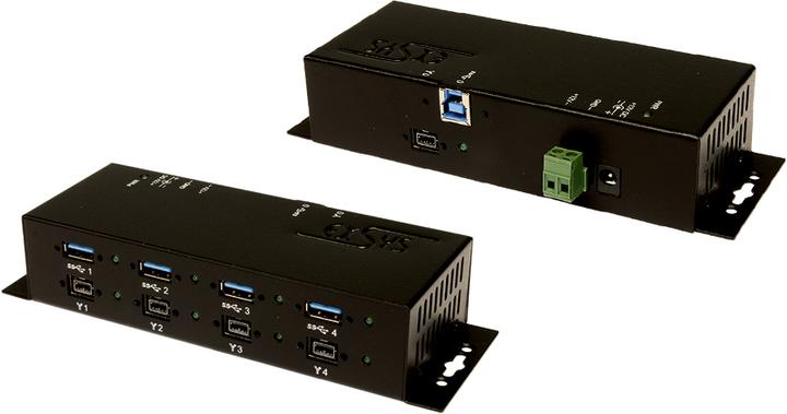 Produktbild Exsys 6685HMV -Hub - 4 x SuperSpeed USB + 4 x IEEE 1394B (FireWire) (USB-B, 8 Ports)