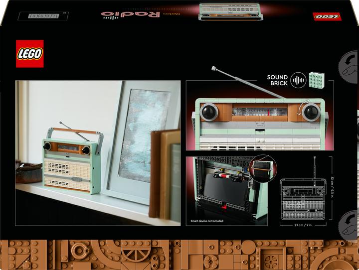 Productafbeelding LEGO Retro draagbare radio (10334, LEGO Icons, LEGO Zeldzame Sets)