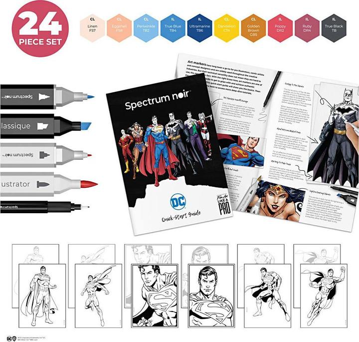 Immagine prodotto Creativ Company Set hobby illustrazione eroi dei fumetti Superman a colori
