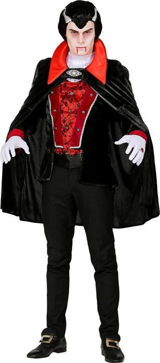 Widmann Victorian vampire top with waistcoat, jabot, cape (S)