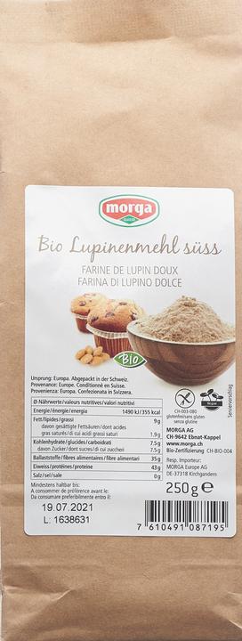 Produktbild Morga Lupinenmehl süss (250 g)