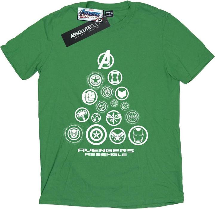 Actual product image Mens Avengers Endgame Pyramid Icons T-Shirt (XXL)