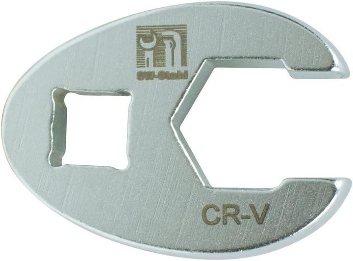 Actual product image SW-Stahl 01480L-17 Open ring spanner 17 mm I Cock's foot spanner 3/8 inch I Brake line spanners (17 mm)