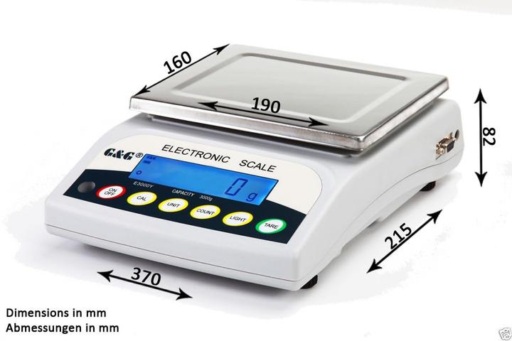 Actual product image G&G E6000Y Präzisionswaage