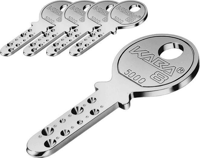Immagine prodotto Kaba 8 - 5000 Zylinderschlüssel (5er Set) (Chiave a cilindro)