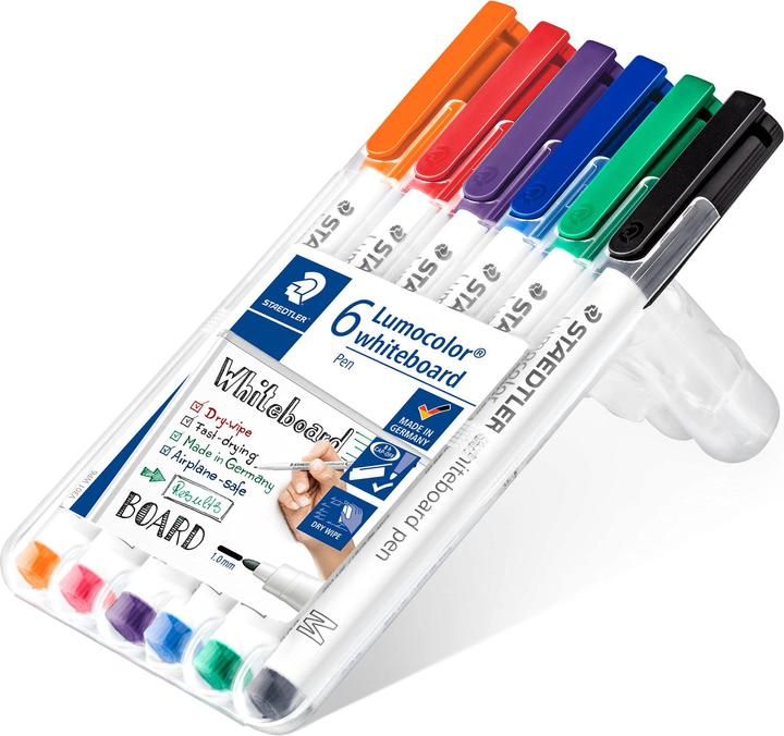 Staedtler Lumocolor (colore assortito, 1 mm, 6 x)