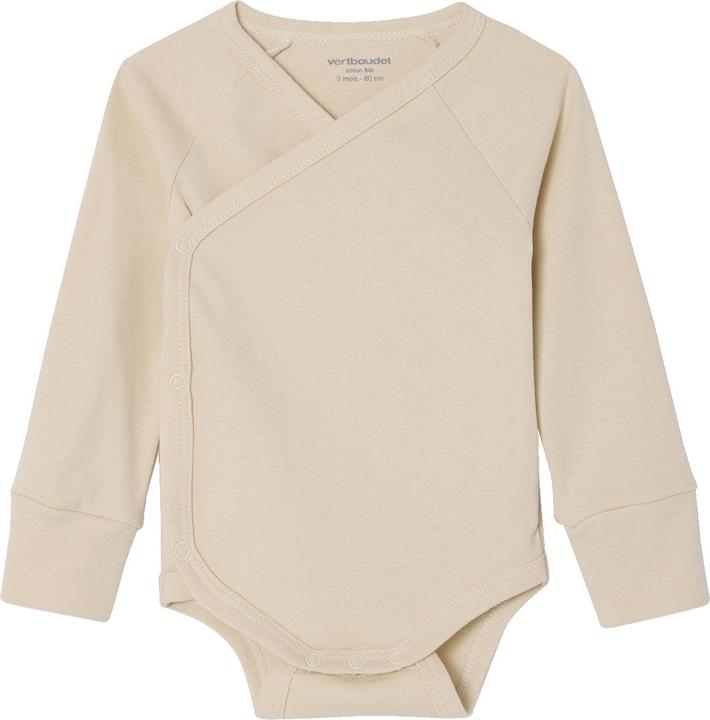 Produktbild Vertbaudet Bio-Kollektion: 5er-Pack mitwachsende Baby Wickelbodys, Langarm (62)