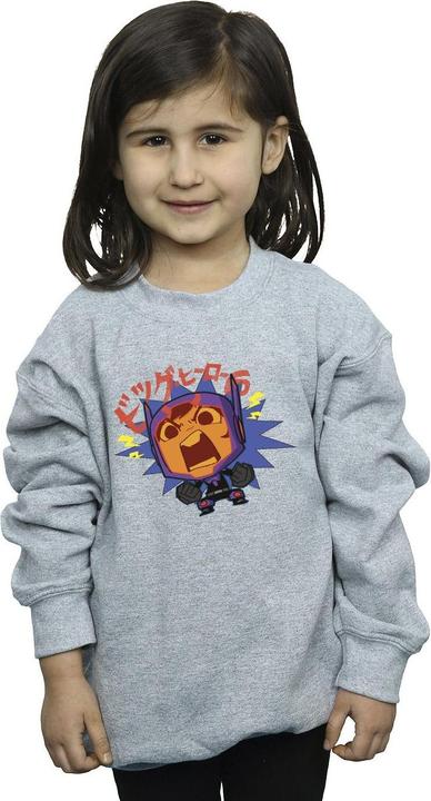 Produktbild Disney Big Hero 6 Baymax Hiro Angry Manga Sweatshirt Mädchen (140, 146)