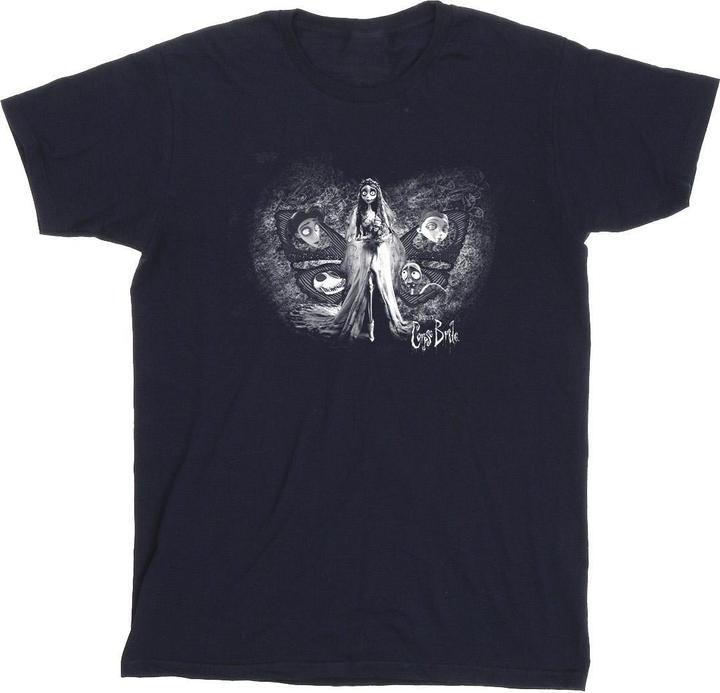 Actual product image Corpse Bride Mens Emily Butterfly T-Shirt (3XL)