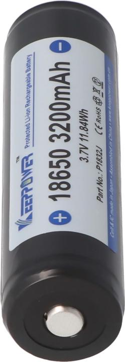 Actual product image Keeppower Battery 18650, PCB protected (1 pcs., 18650, 3200 mAh)