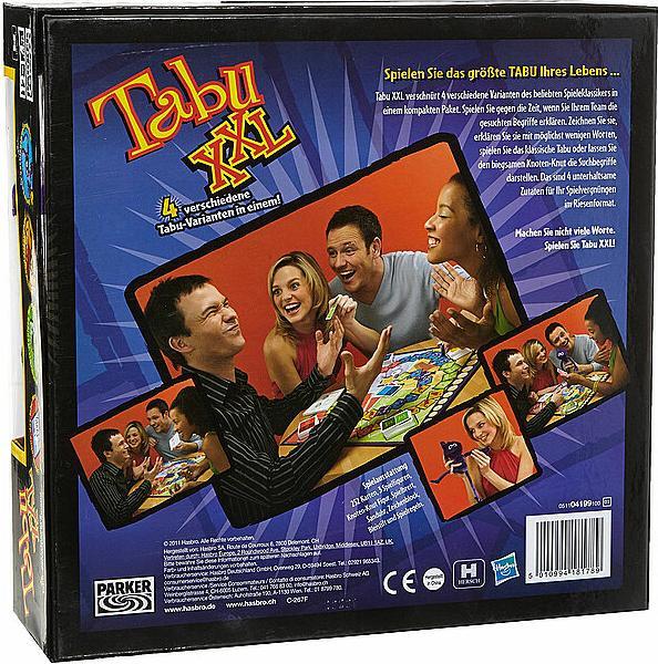 Actual product image Hasbro Gaming Taboo XXL (German)