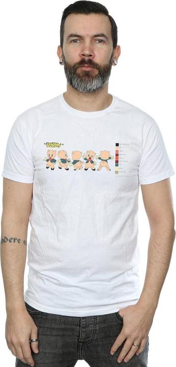 Produktbild Looney Tunes Porky Pig Colour Code TShirt (M)