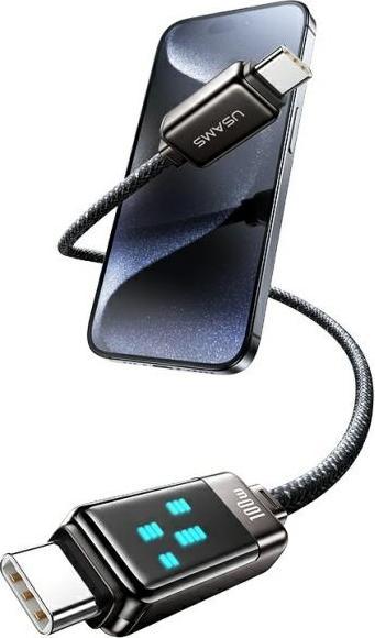 Produktbild Usams USB-C to USB-C Cable 100W 1.2m Zinc Alloy Fast Charging Data Cable Meteor Series SJ744USB0 (1.20 m)