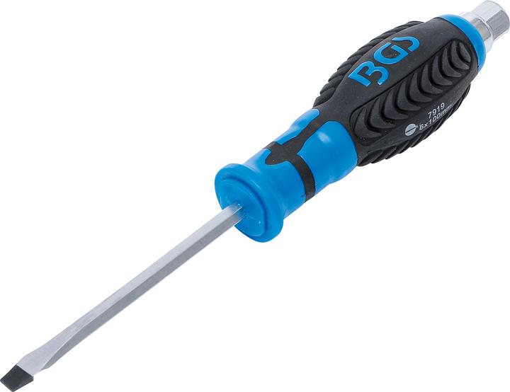 Actual product image BGS Screwdriver with external Hexagon Slot SL 6 mm Blade Length 100 mm (Allen screw)