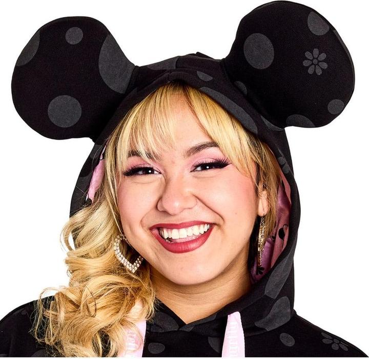 Produktbild Loungefly Disney by Kapuzenpullover Unisex Minnie Rocks the Dots Florals Grösse M (M)