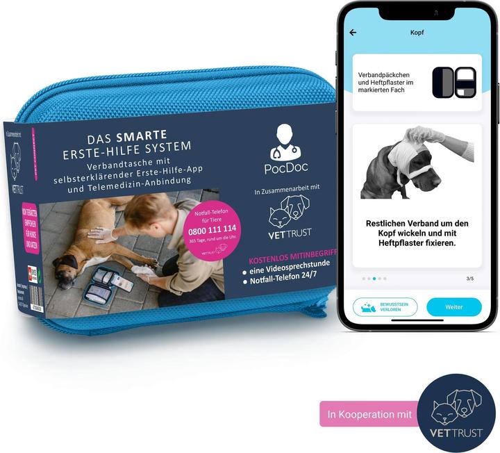 Produktbild PocDoc Erste-Hilfe-Set (Hund, Katze)
