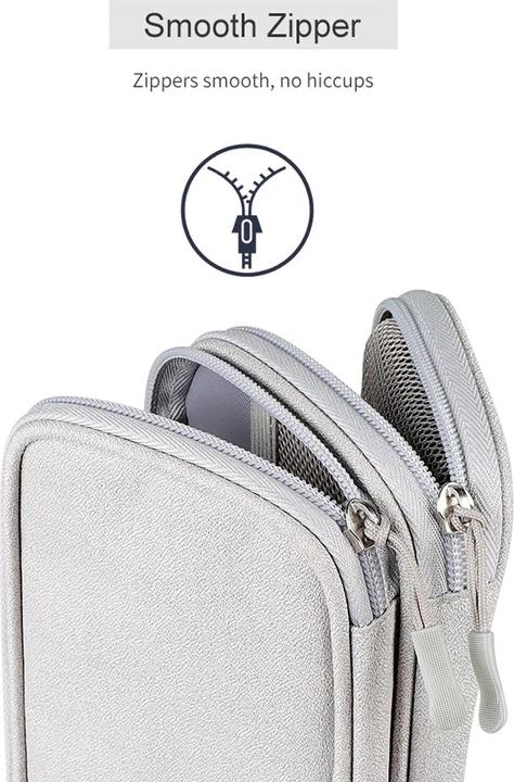 Immagine prodotto Only-Bags.Store Borsa portacavi, borsa elettronica, organizzatore per accessori elettronici, organizzatore di cavi (Custodia)