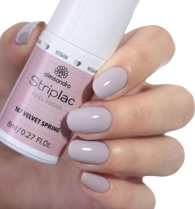 Immagine prodotto Alessandro Striplac Peel o Soak Velvet Spring 8 ml (167 Primavera di velluto, Vernice UV gel)