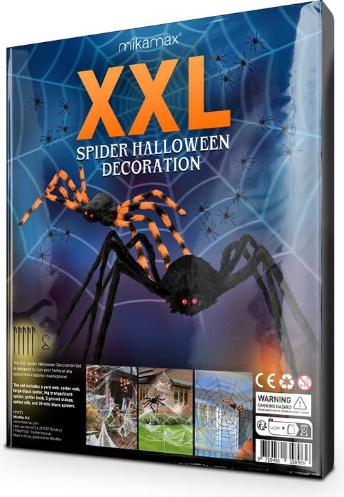 Actual product image Mikamax XXL Spider Halloween Decoration