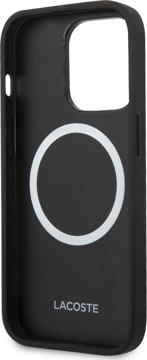 Immagine prodotto Lacoste LCHMP14LPVCK Custodia rigida per iPhone 14 Pro 6,1" in pelle/nero Iconic Petit Pique MagSafe (Apple iPhone 14 Pro)