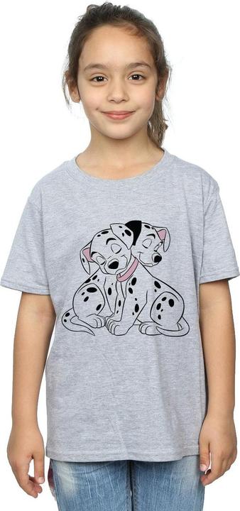Actual product image Disney Girls 101 Dalmatians Puppy Love Cotton T-Shirt (152, 158)
