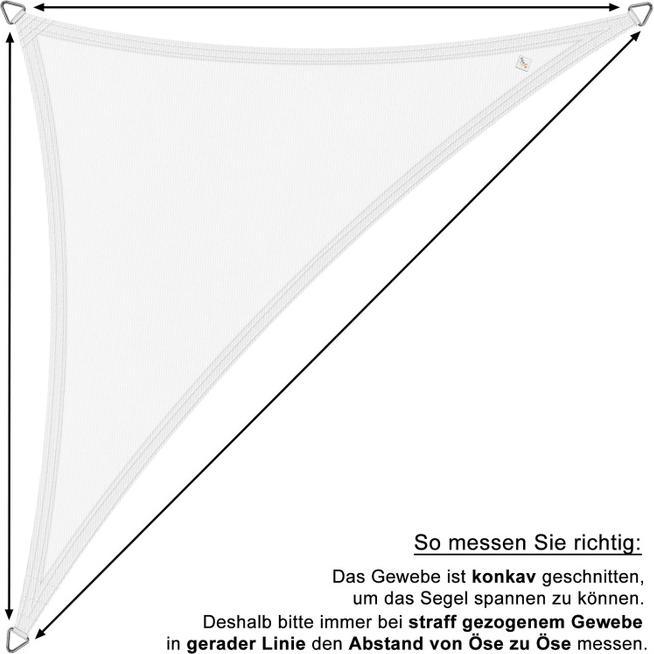Image du produit Swisshandel24 Voile d'ombrage imperméable Triangle à angle droit (3 x 3 x 4,2 m)