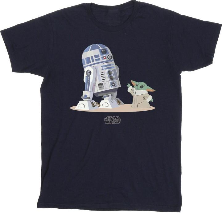 Produktbild Star Wars The Mandalorian R2D2 And Grogu TShirt Mädchen (152, 158)