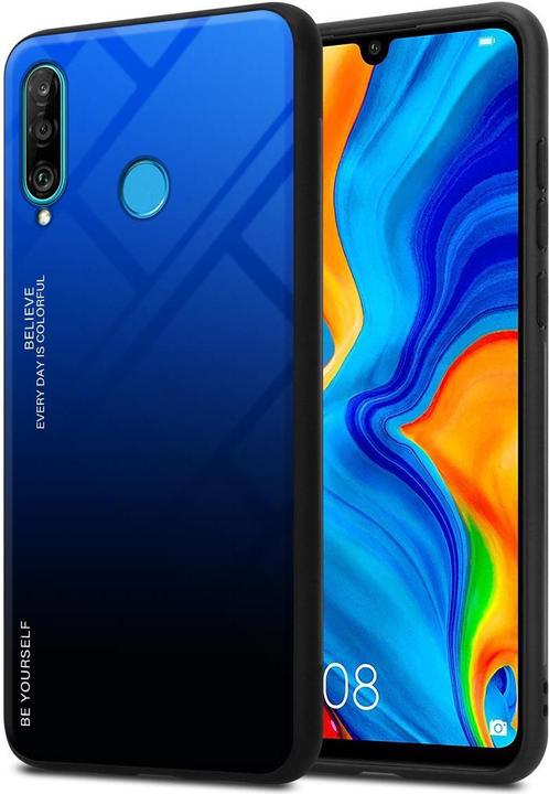 Produktbild Cadorabo TPU 2 Farben Glas Cover (Huawei P30 Lite)