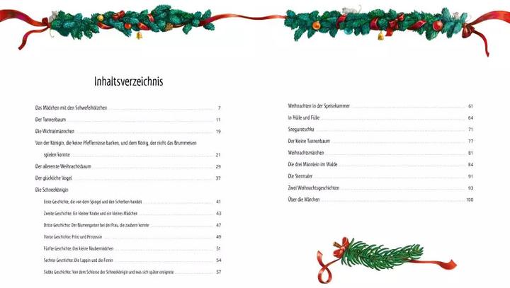 Produktbild Die schönsten Weihnachtsmärchen (Deutsch, Brüder Grimm, Hans Christian Andersen, 2019)