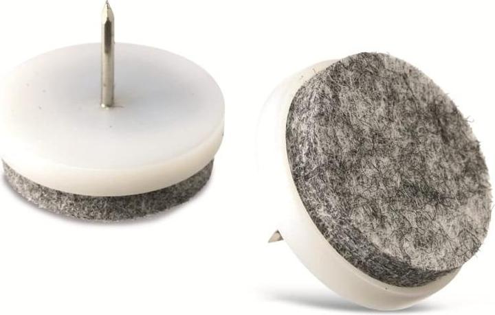 Produktbild Masterproof Filzgleiter mit Nagel, Ø 20 mm. 8 Stück (Filzgleiter, 8 Stück)